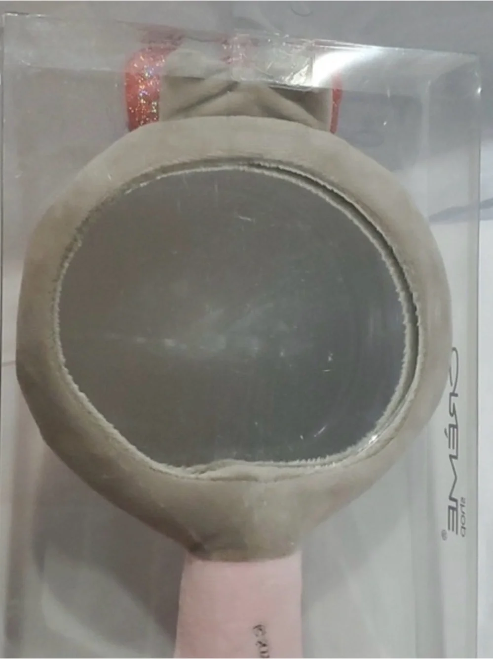 Crème Shop x Pusheen Plush Portable Mirror - Gray & Pink